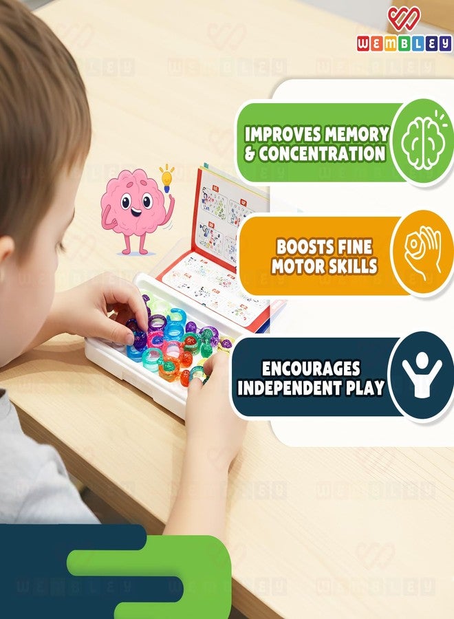 ويمبلي لعبة ألغاز ويمبلي الذهنية للأولاد والبنات من 7 إلى 14 سنة | لعبة ألغاز منطقية وعقلية | 120 تحديًا لتنمية الذكاء | لعبة داخلية سهلة الحمل | هدية عيد ميلاد - Image 3