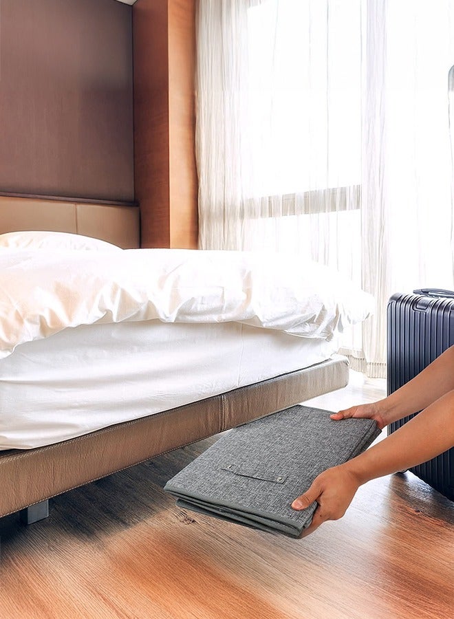 XiuWoo Collapsible Sturdy Toy Storage Organizer, Large Toy Box Chest with Lid, Toy Bin Organizer Basket with Lids, for Blanket, Toys, Toddler, Nursery, Playroom - Image 2