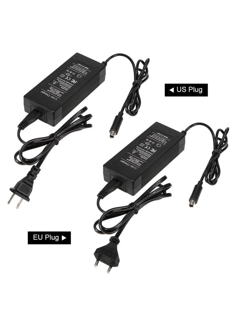 BGM Electric Scooter Battery Charger Power Adapter for Xiaomi Mijia M365 – Universal Replacement Charging Supply for Electric Skateboards & Scooters – Fast Charge 42V 2A Smart Adapter with LED Indicator – Black  - Image 2