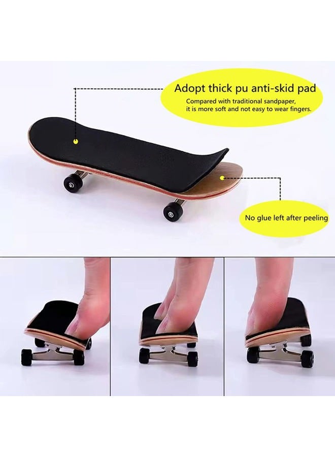 ACFELLE 110mm x 36mm Black Wooden Fingerboard Skateboard Foam Grip Tape Stickers (8) - Image 4