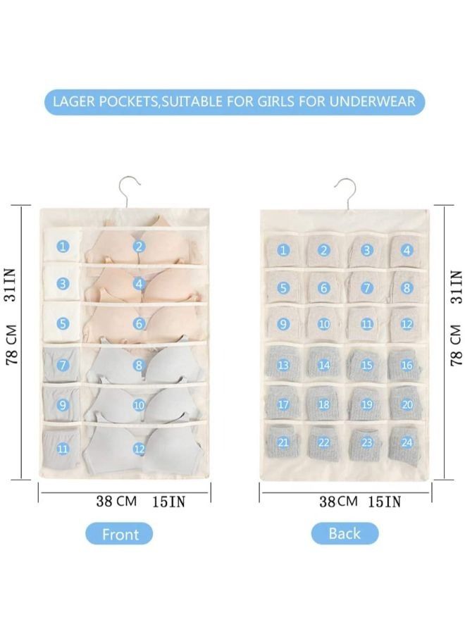 EasyLife Double Sided Closet Hanging Organizer with Mesh Pockets  - Image 4
