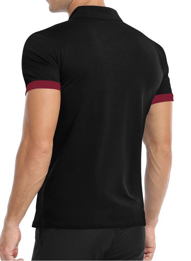 YTD Mens Polo Shirts Short Sleeve Cotton Golf Polo Shirts for Men Slim Fit Casual Tops - Image 5