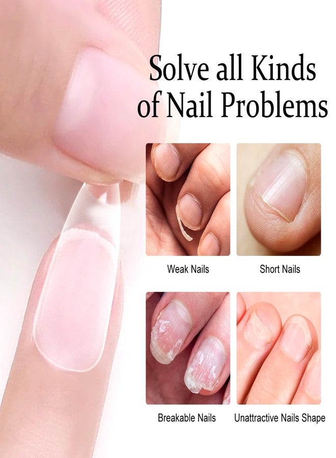 Major Dijit Gel Nail Kit - Beginner Gel Nail Set with Nail Drill, 0.5oz 4-in-1 Nail Glue, 500PCS Long Almond Nail Tips, Nail Clipper, UV Lamp for Nail Extension & Art (Long Almond) - Image 3