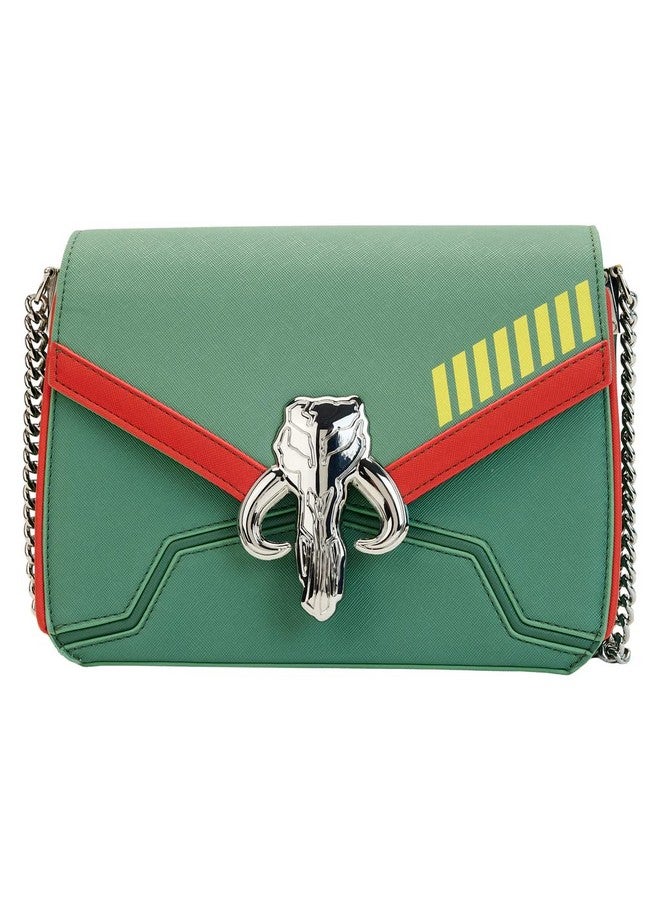 Loungefly Star Wars Crossbody Bag Boba Fett Official Green One Size - Image 1