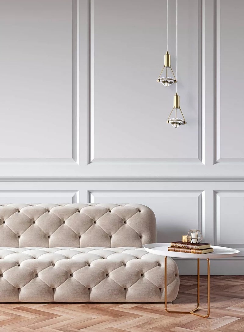Nordic Modern Crystal LED Pendant Light 6787 Home Living Room Background Hanging Decor Single Head Chandelier Luster Suspension Lamp