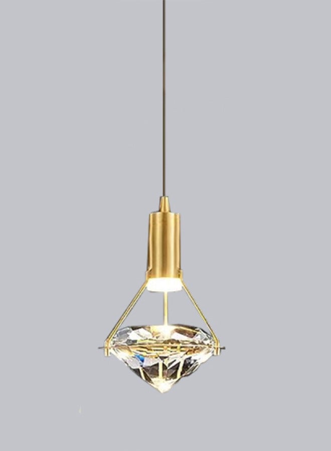 Nordic Modern Crystal LED Pendant Light 6787 Home Living Room Background Hanging Decor Single Head Chandelier Luster Suspension Lamp