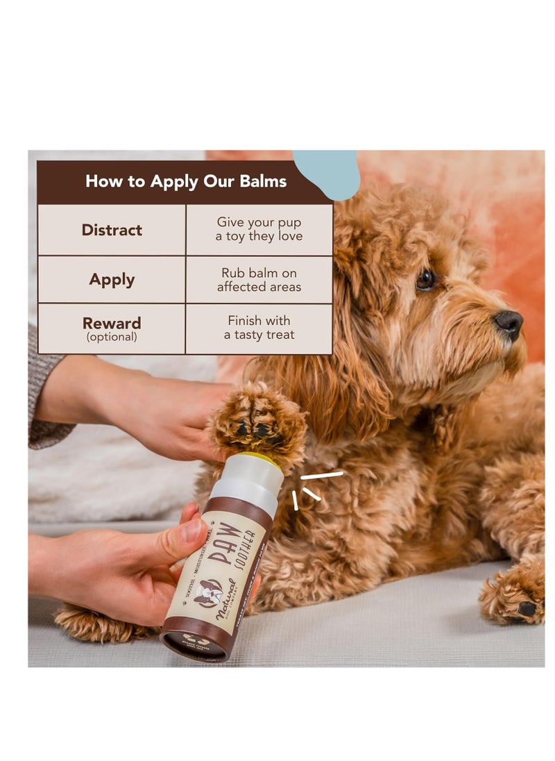 Natural Dog Company - Natural Dog Company Paw Soother Balm, 2 oz. Stick, Dog Paw Cream and Lotion, Moisturizes & Soothes Irritated Paws & Elbows, Protects from Cracks & Wounds - Image 1