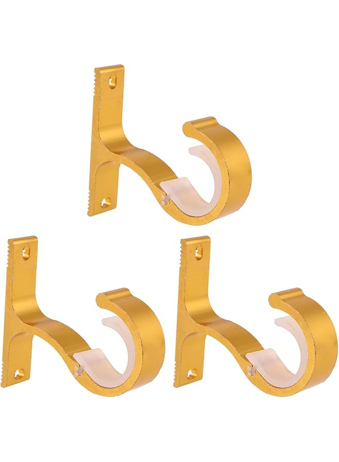 erorex 6 Pcs Curtain Bracket Screwless Curtain Rods Ceiling Hooks for Curtains Ceiling Curtain Rod Brackets Coat Rack for Wall Adjustable Stand Curtain Hooks for Wall Curtain Hanger 