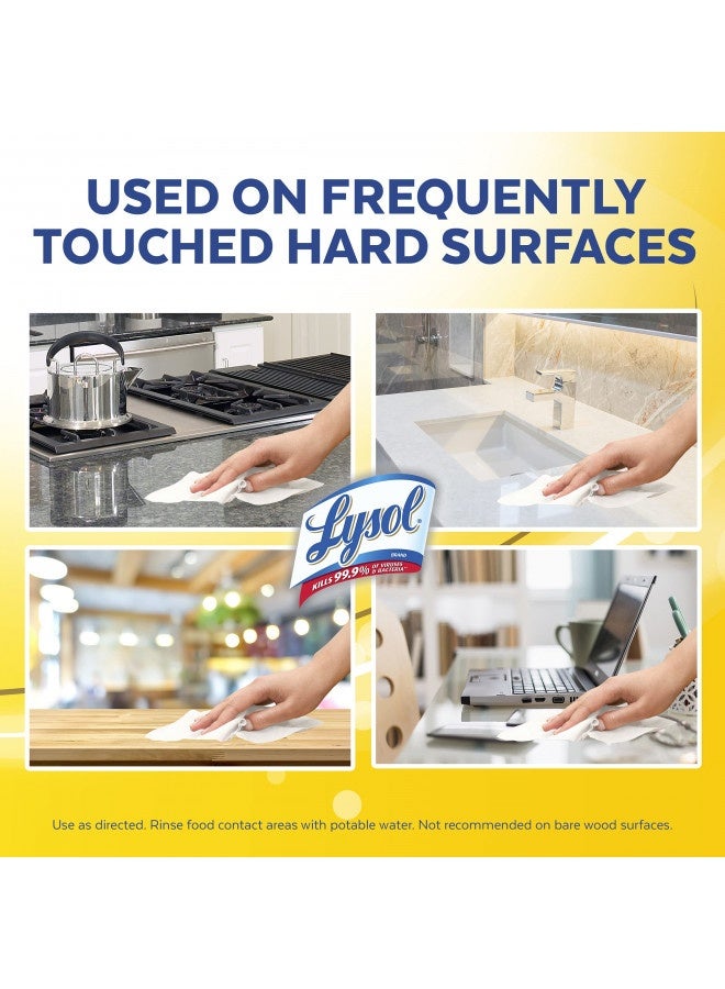 Lysol Disinfectant Wipes, Multi-Surface Antibacterial Cleaning Wipes, For Disinfecting And Cleaning, Lemon And Lime Blossom, 80 Count (Pack Of 3) - Image 5