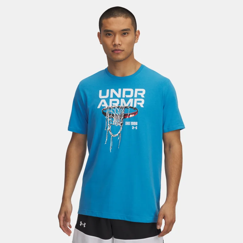 اندر ارمر تيشيرت رجالي برسومات شبكة كرة السلة