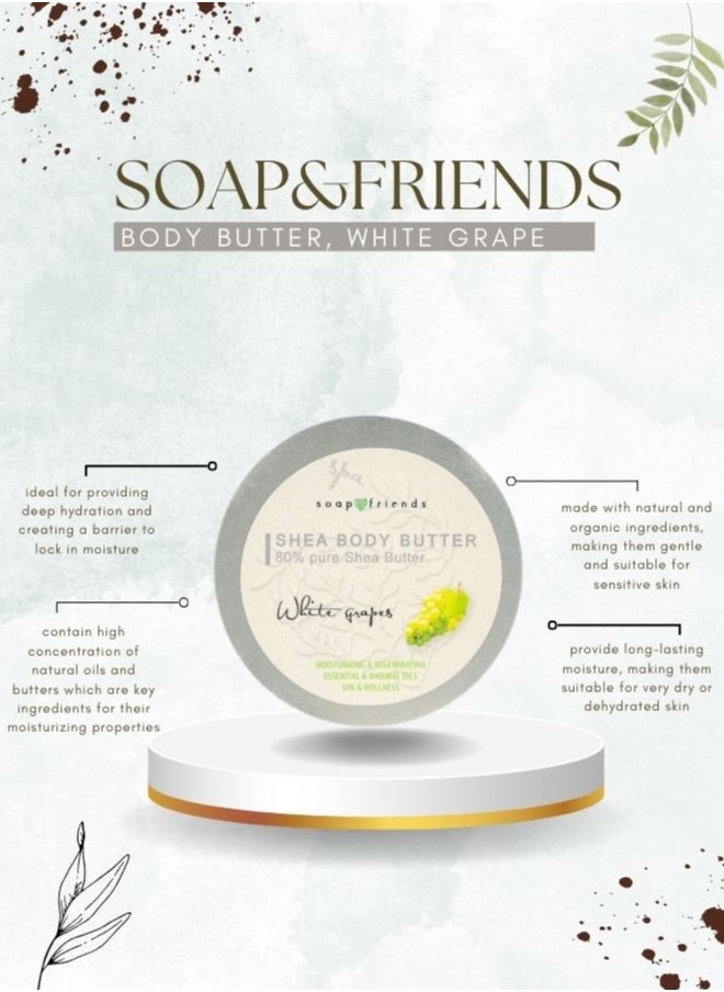 Soap&Friends Soap&Friends White Grape 80% Shea Butter Moisturizer with Avocado Oil - 200 ml  - Image 2