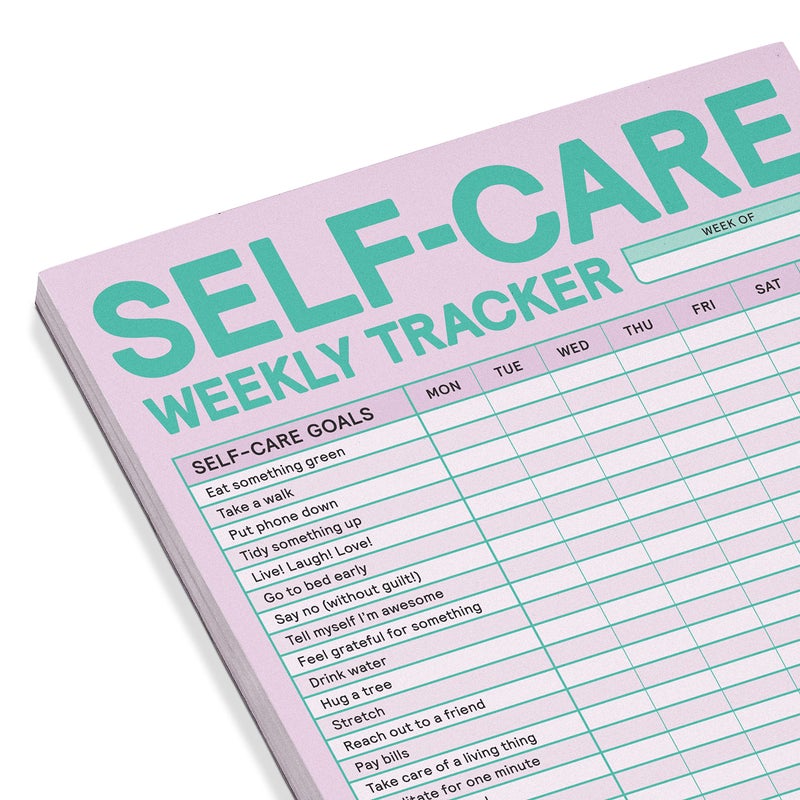 Knock Knock Self-Care Weekly Tracker Pad, Step-by-Step Self-Care Checklist Note Pad (Pastel Version), 6 x 9-inches - Image 3
