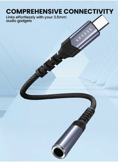 Seeken SEEKEN USB C to 3.5mm Converter | Braided Cable | Anti Bending | Premium Design | High-Quality.  - Image 3