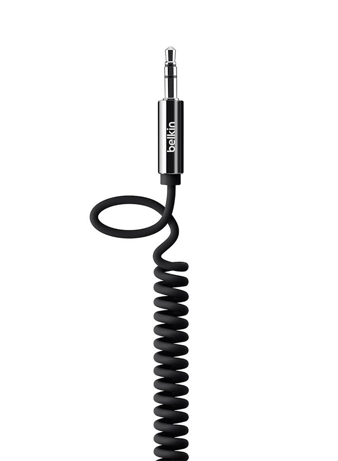 belkin Coiled 3.5MM Audio Cable 1.8M Black - Image 1