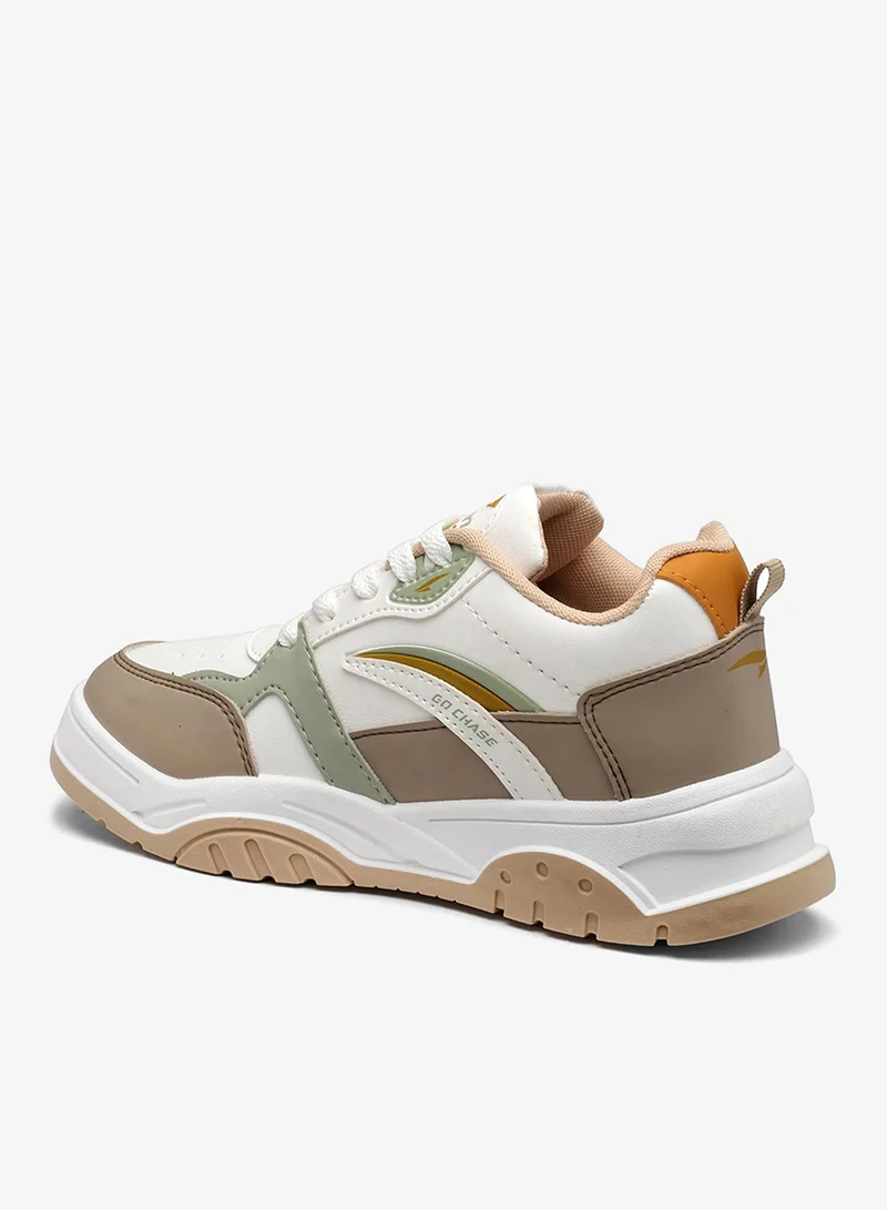 Asian Stylish White Beige Sneakers for Women and Girls