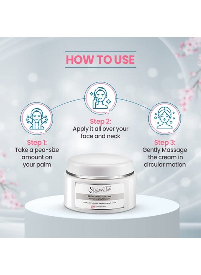 Spawake - Vitamin C Night Cream, Brightening Solution Revitalising, 50G - Image 1