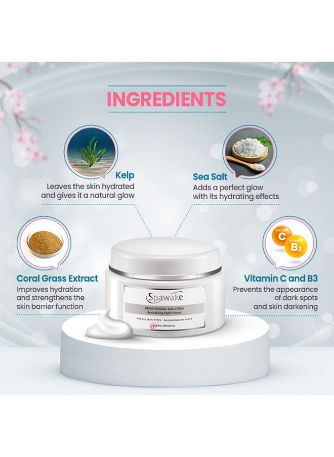 Spawake - Vitamin C Night Cream, Brightening Solution Revitalising, 50G - Image 1