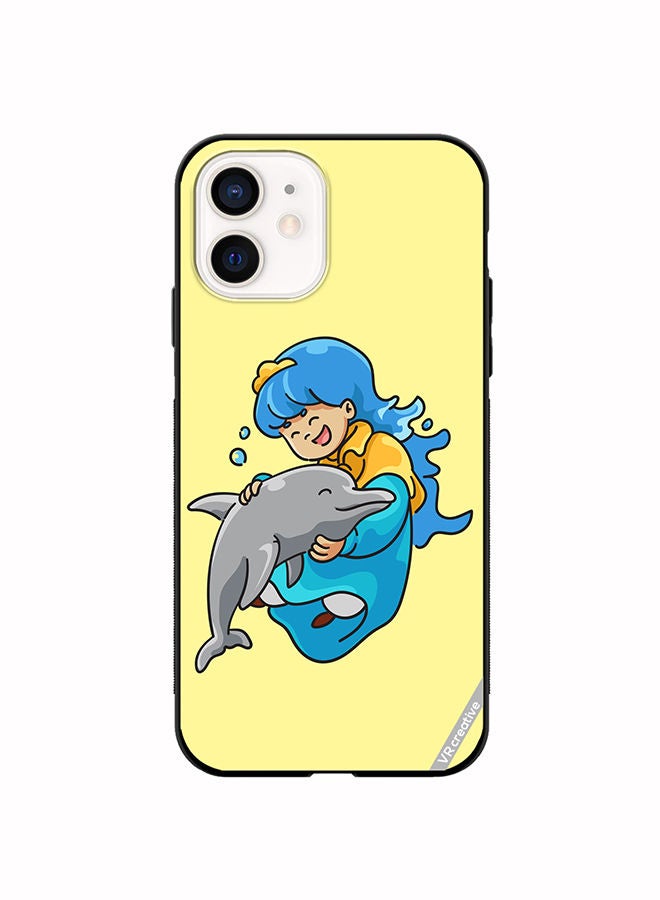 VR CREATIVE Protective Case Cover For Apple iPhone 11 Blue Princess Design Multicolour - Image 1