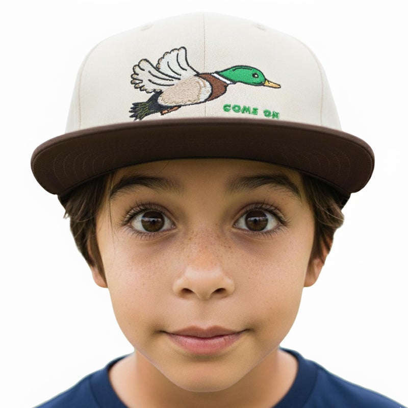 EDTREK Elite Kids Snapback Hat for Boys Girls Toddler Cap with Flat Brim (Mallard - Muddy Brown) - Image 5