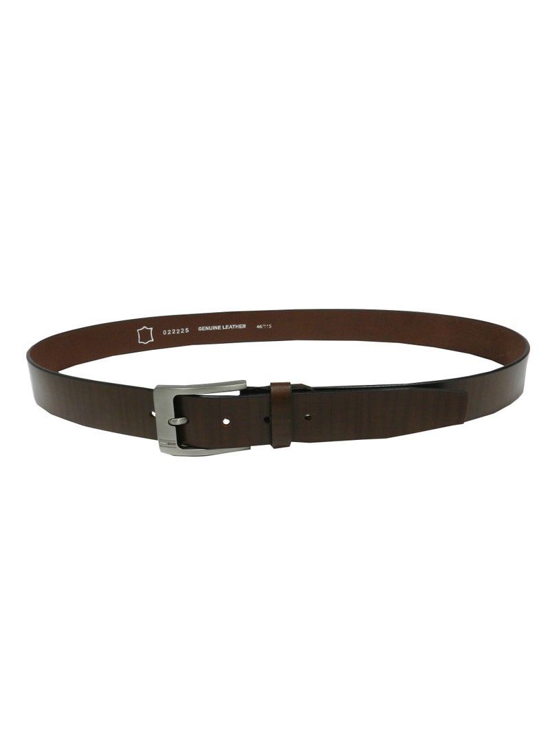 ليفراي حزام جلد طبيعي بني غامق وعصري للرجال - Image 2