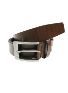 LAVERI LEATHER GENUINE LEATHER FORMAL AND CASUAL BROWN BELT FOR MENS  - Image 4