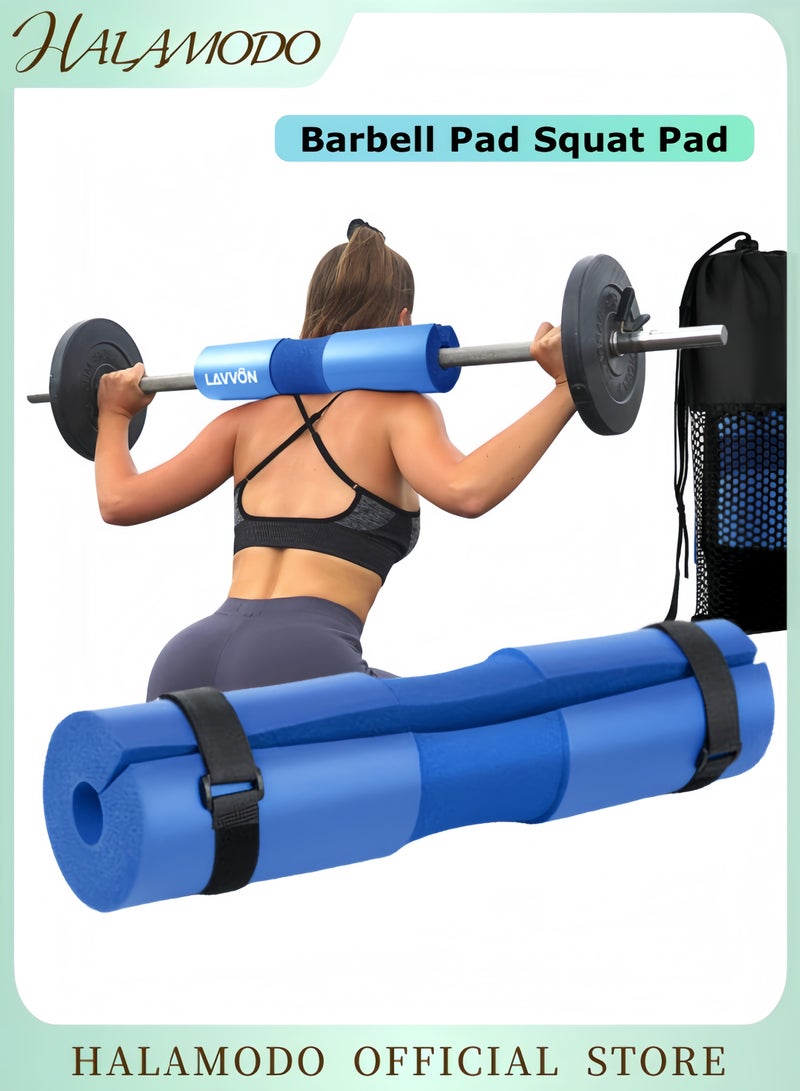 HALAMODO Barbell Pad Squat Pad for Lunges and Squats Hip Thrust Pad for Standard and Olympic Bars Provides Cushion to Neck and Shoulders While Training  - Image 1