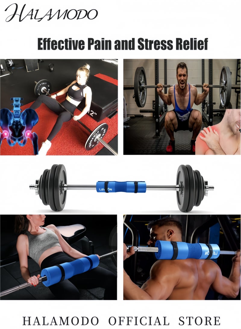 HALAMODO Barbell Pad Squat Pad for Lunges and Squats Hip Thrust Pad for Standard and Olympic Bars Provides Cushion to Neck and Shoulders While Training  - Image 3