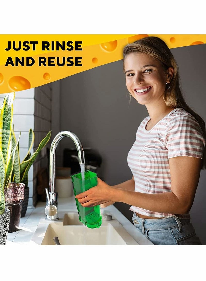 SYOSI مصائد الفئران الإنسانية صيد وإطلاق داخلية، خارجية - مصائد دائمة سهلة الإعداد، آمنة للأطفال والحيوانات الأليفة والبشر - إزالة فورية للآفات غير المرغوب فيها من منزلك 2 قطع - Image 3