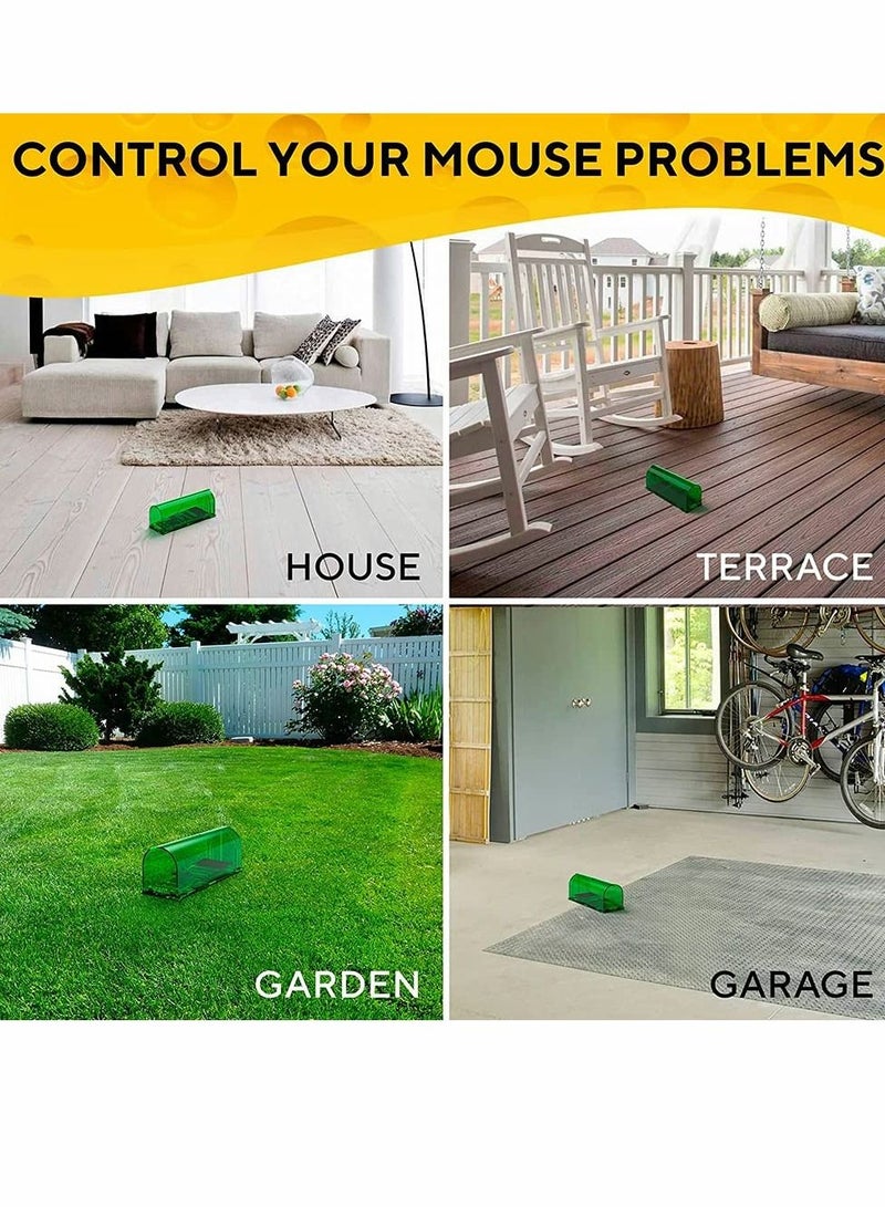 SYOSI مصائد الفئران الإنسانية صيد وإطلاق داخلية، خارجية - مصائد دائمة سهلة الإعداد، آمنة للأطفال والحيوانات الأليفة والبشر - إزالة فورية للآفات غير المرغوب فيها من منزلك 2 قطع - Image 5