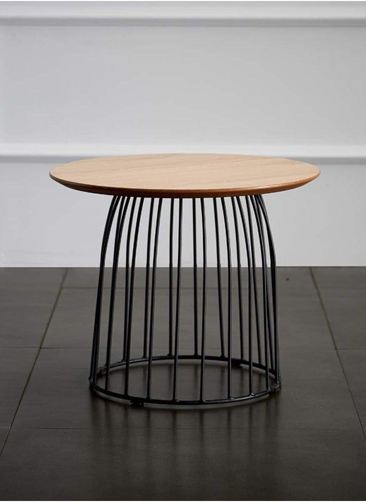 Neo Front Neo Front Coffee Table Set Wood Top and Curved Metal legs Brown, 150x45cm OP-T83  - Image 2