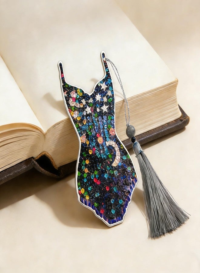 CuddleJunk Singer Diamond Painting Bookmarks, 4 PCS Tour Concert Outfit Inspired Diamond Art Bookmark, Sparkles Bodysuit Leotard Touring Musical Gift for Fans - Image 5
