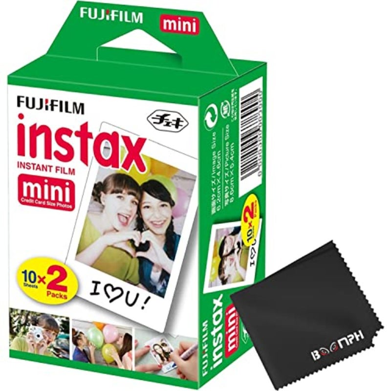 Instax Mini Instant Camera Film: 20 Shoots Total, 10 Sheets x 2 - Capture Memories Anytime, Anywhere - Kit - Image 1