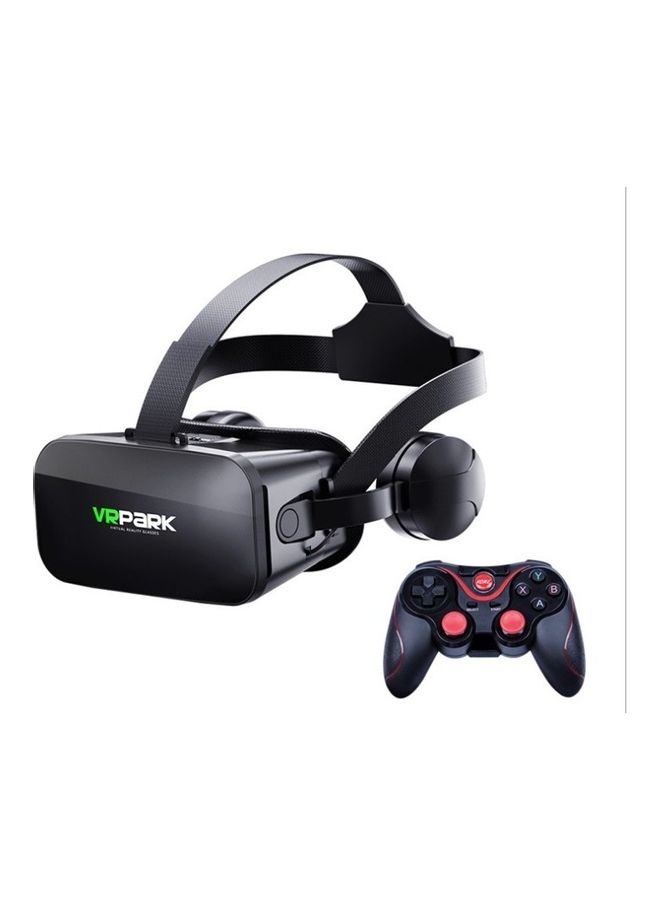 NIBEMINENT Virtual Reality 3D Glasses with Controller Black - Image 1