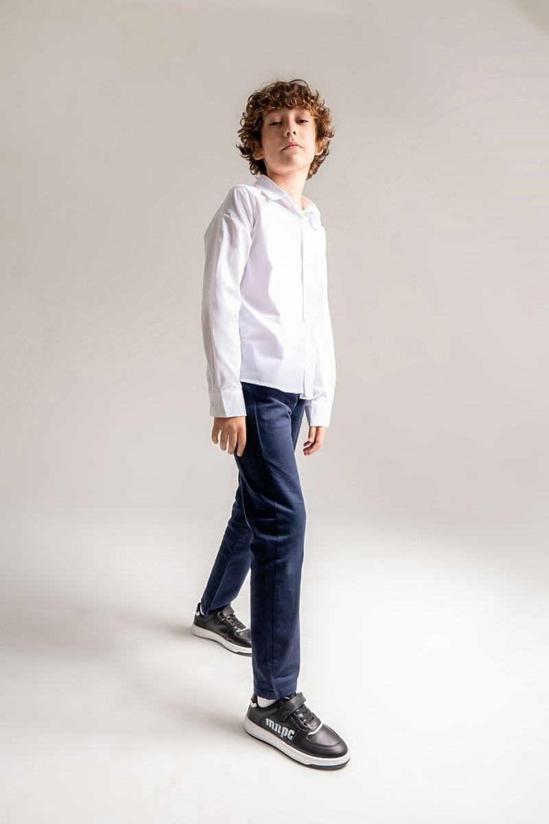 Mnpc Boys Black Genuine Leather Anatomical Casual Shoes  - Image 1