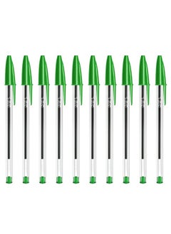 10-Piece Cristal Original Ballpoint Pen Set Green - pzsku/Z278CBC34A618452CB73CZ/45/_/1722739658/755047c1-b438-4f2f-9601-b06e7abde10c