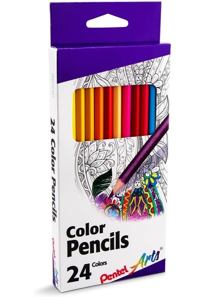 بنتل اقلام تلوين خشبية 24 قطعة - Image 1