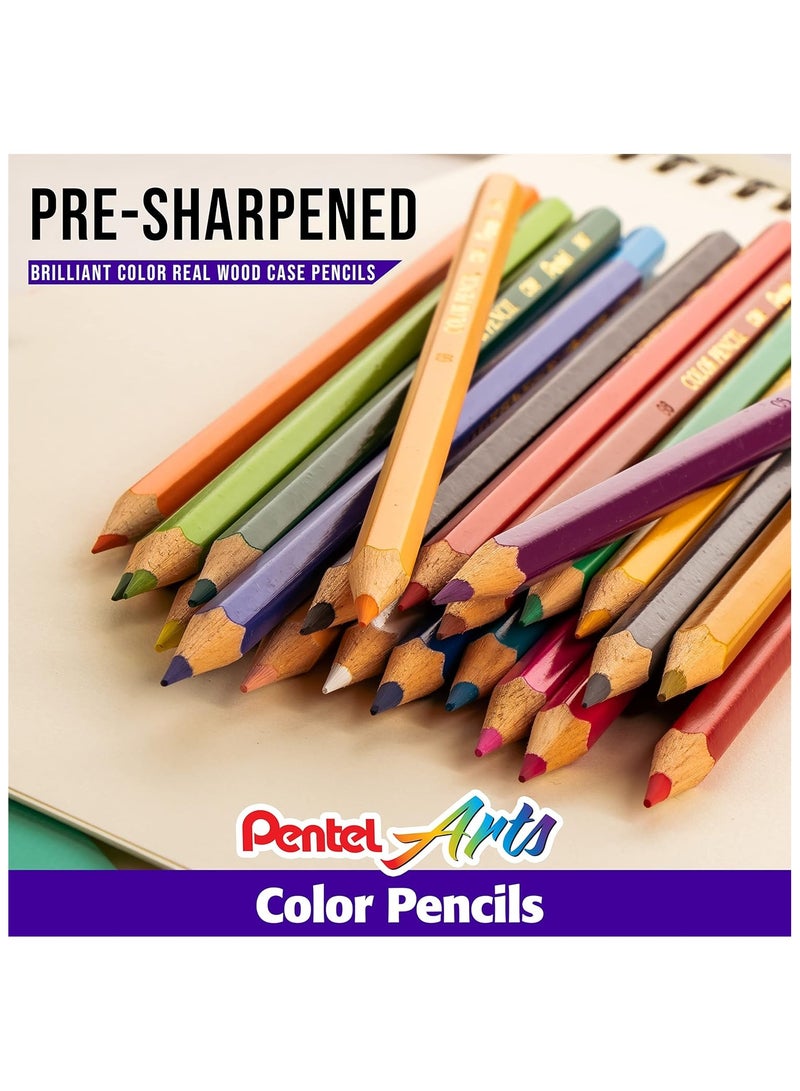 بنتل اقلام تلوين خشبية 24 قطعة - Image 5