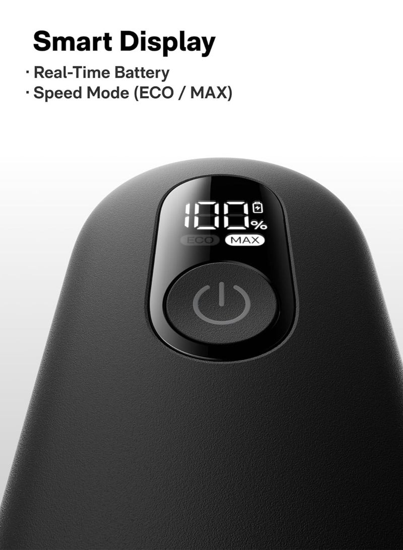 HOTO Grip Cordless Spin Scrubber – Ultra-Light 0.65 lb Kitchen Cleaning Brush, 400 RPM, IPX7 Waterproof, 110-Minute Runtime, Smart Display - Image 5