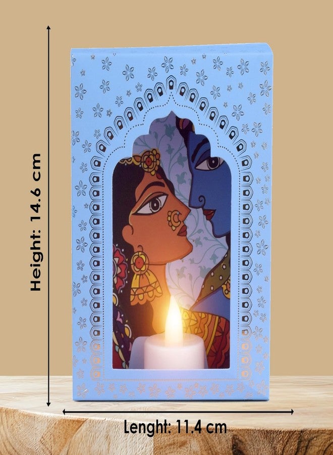 SATVIK STORE مجموعة ساتفيك ديب مالا لتزيين ديوالي مع شمعة، أدوات ديكور منزلي، قطعة ديكور احتفالية، صندوق جاروكا تقليدي للتعليق (عبوة من 6 قطع) - Image 3
