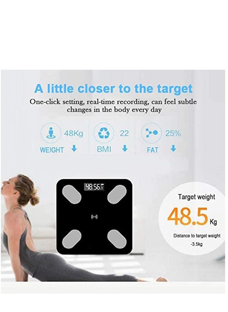 Excefore - Weight Scales Smart Body Fat Body Composition Scales BMI Analyzer Bluetooth Electronic Weighing Scale, Body Composition Monitors with Smartphone App Useful Gift for Home Family - Image 1