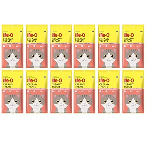 Me-O Creamy Treats - Pack of 12 (Salmon), All Life Stages, Cat - Image 1