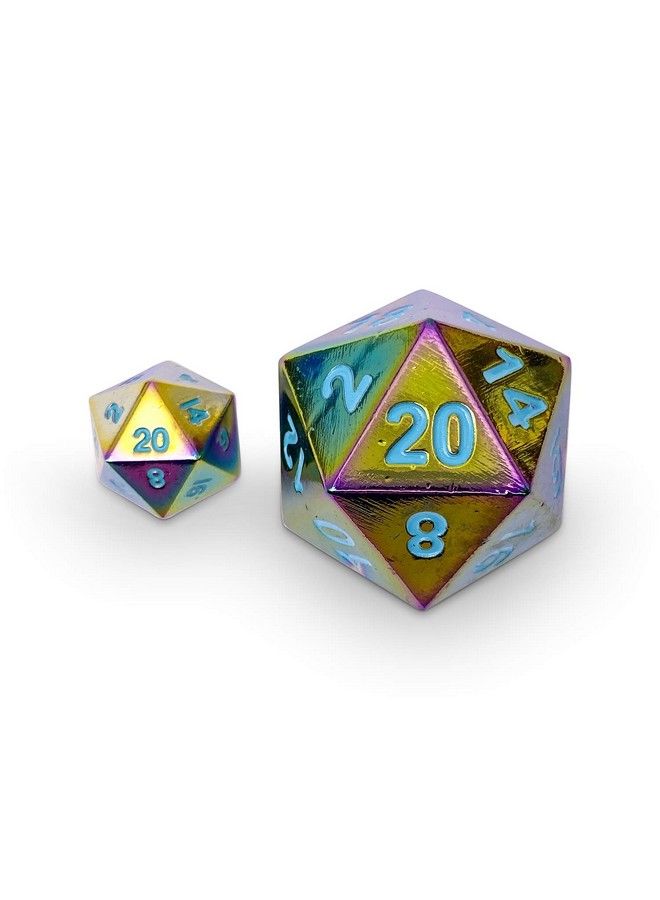 Norse Foundry Queens Treasure The Boulder D20 Metal Rpg Dice By Norse Foundry;45Mm Polyhedral For Roleplaying Games - Image 3