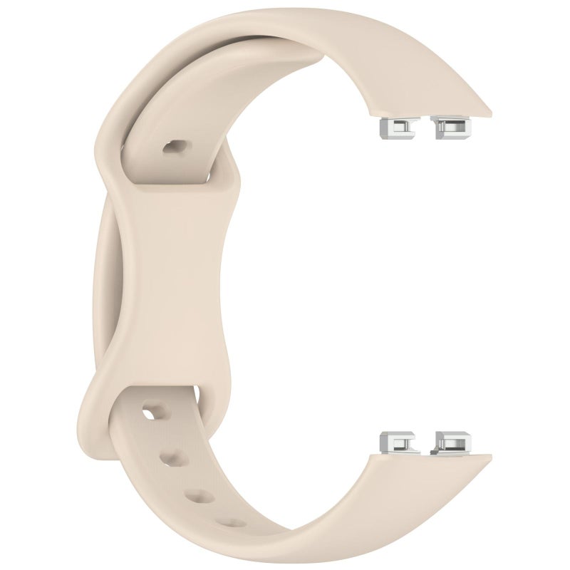 For Huawei Band 10 Butterfly Buckle Silicone Watch Band(Ivory White) - Image 4