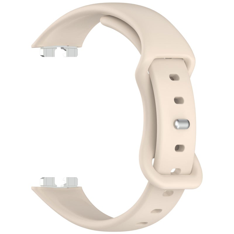 For Huawei Band 10 Butterfly Buckle Silicone Watch Band(Ivory White) - Image 3