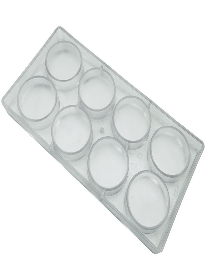 Goldbaking Reusable Polycarbonate Round Plain Cookie Chocolate Mold For Chocolate Covered Cookie Making Deep Filled Chocolates Mould Plastic Cylinder Candy Making Mold Compatible with Oreos - Image 2