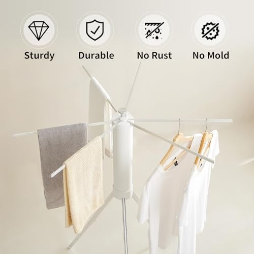 JOOM Clothes Drying Rack Portable Foldable - Drying Rack Clothing Space Saving,Collapsible Drying Rack for Laundry,Travel,Indoor,Outdoor. Folding Clothing Rack Home and Travell (Small Rack) - Image 2