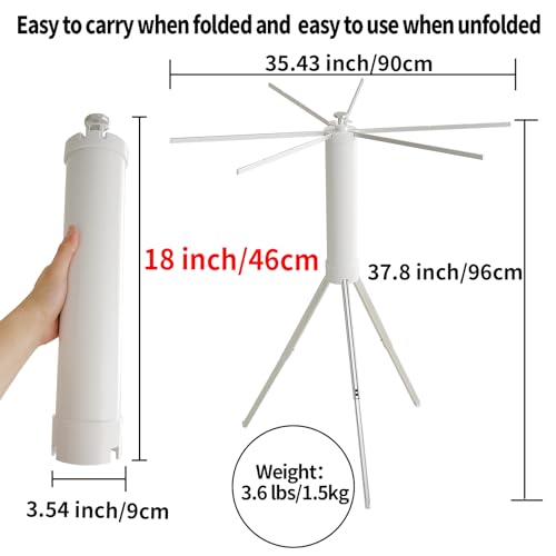 JOOM Clothes Drying Rack Portable Foldable - Drying Rack Clothing Space Saving,Collapsible Drying Rack for Laundry,Travel,Indoor,Outdoor. Folding Clothing Rack Home and Travell (Small Rack) - Image 5