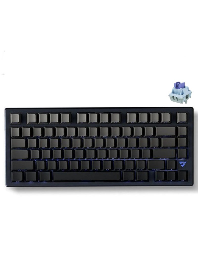 ATK V75X Wireless Magnetic Mechanical Keyboard with Bluetooth, 3 Connection Modes USB-C / 2.4G / Bluetooth (8000mAh) Hot-swappable Full Keys, 16 Million Color RGB Backlighting, 75% Customizable Keypad Structure (80 Keys) Ultra-Low 1ms Latency, Black - Image 2