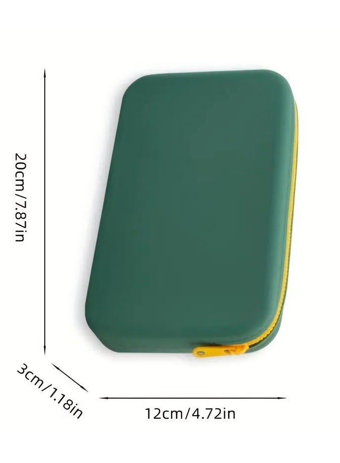 ORiTi Silicon Cosmetic Bag Makeup Storage Pouch Large Capacity Waterproof With Zipper Travel Portable Makeup Brush Bag - Image 2