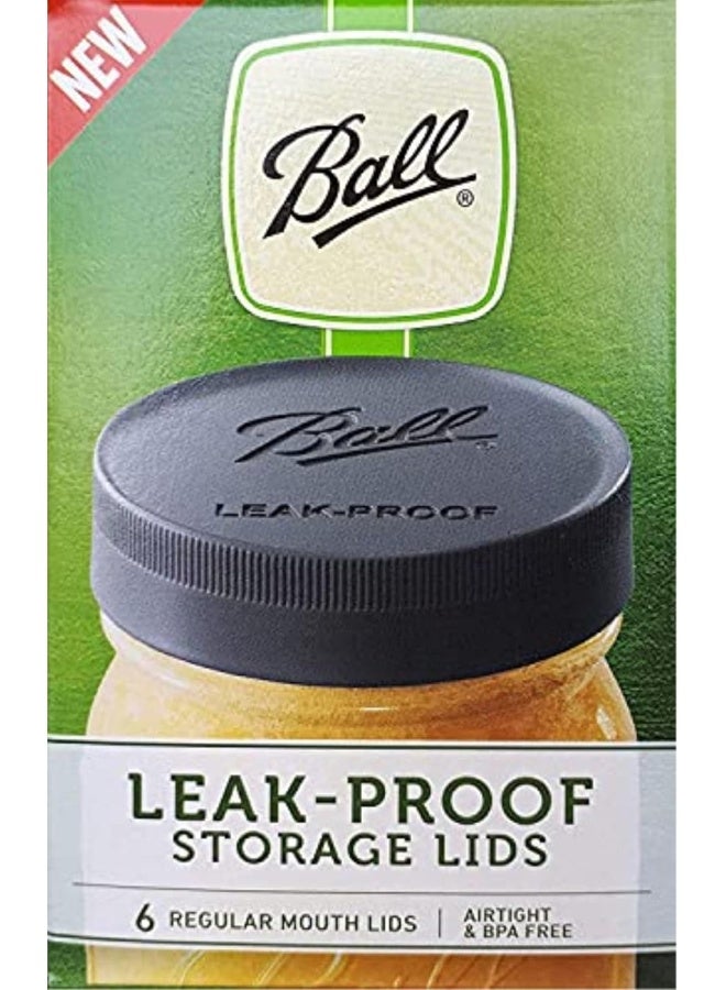 Ball Ball Mason Jar Lids - Regular Mouth (Mason Jar Caps) - Leak Proof  - Image 1